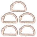 Miniatyrbild 1 av 8: 5 st D-ringar Zinklegering Robust Hållbar Multifunktionell Bred Användning Metall D-ringar för Väska Ryggsäck Bälte Guld