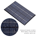 Miniatyrbillede 7 af 8: 2W 5V Polykrystallinsk Silicium Sikkerhedssolcelleoplader DIY Oplader 88x142MM