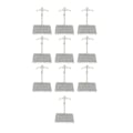 Miniatyrbillede 8 af 8: 10 sæt Action Figur Stativ Transparent Akryl Anime Figur Display Stativ Støtte Holder Base