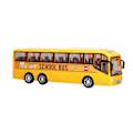 Miniatyrbillede 5 af 8: Minibusmodel Legetøj Høj Simulation Fine Detaljer Gul Træghedsbus Legetøj til Over 3 År Børn Hjemindretning Gaver