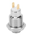 Miniatyrbillede 3 af 8: 10mm Trykknap Startkontakt Rustfrit Stål Vandafvisende Momentan Trykknap 3V