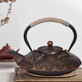 Miniatyrbillede 5 af 8: 0,9L Retro Jern Elegant Vandkoger Husholdningshåndtag Vand Tekande Collection med låg