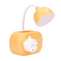 Miniatyrbilde 8 av 8: Skrivebordslampe Oransje Justerbar Fleksibel Sammenleggbar Bærbar Belysningsenhet for Kontorer Soverom