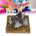 Miniatyrbillede 7 af 8: Dukkehust Miniatyr Have Scene Bål Træ Simuleret Bål Model Legetøjs Tilbehør Bål