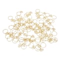 Miniatyrbillede 2 af 8: 80 stk. Ringformede Papirclips Rustfri Multifunktion med Klar Æske til Kontor Skole Guld