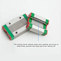 Miniatyrbild 8 av 8: MGN12C Miniature Guide Slider Micro Rail Double Slider Miniatyr Linjär Guide