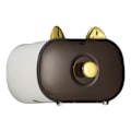 Miniatyrbild 2 av 8: Väggmonterad mjukpapperslåda Vattentät Toalettpappershållare Fortune Cat Tissue Box Dispenser för kök Badrum Office Vit