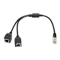 Miniatyrbild 1 av 8: RJ45 Ethernet splitterkabel 1 hane till 2 honportar Stabil snabb överföring Cat5 RJ45 splitterkabel för routermodem