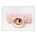 Miniatyrbild 4 av 5: Hamstertunnelsäng Varm mjuk gömställe Liten husdjurstunnelrörbo för marsvinsödla vår höst rosa