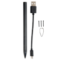 Miniatyrbilde 1 av 8: Tablett-penn for Microsoft Pro7 6 5 4 3 X for bærbar for Book for Studio for 3 Go med 3 utskiftbare spisser Stylus Penn Svart