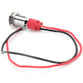 Miniatyrbillede 6 af 8: 8 mm LED vandtæt indikatorlampe indikatorlampe med ledning rød
