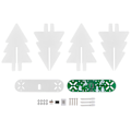 Pikkukuva 5 / 8: DIY 3D joulukuusi elektroninen LED-piirisetti kotiin pöytäkoristeeksi vihreä