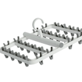 Miniatyrbild 3 av 5: Torkställ Vikbar matris hängpunkt 24 klämmor Hushållstorkställ för strumpor Underkläder Trosor Vit Grå