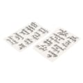 Miniatyrbillede 5 af 8: Ord Klart Stempel Hilsen Ord Mønster Gennemsigtige Silikone Stempler til Kortfremstilling og DIY Scrapbooking