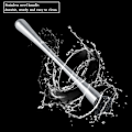 Miniatyrbillede 7 af 8: Langt håndtag i rustfrit stål Cocktail Muddler Mojito Frugtmixer DIY Drink Vin Barware Tool