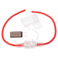 Miniatyrbillede 2 af 8: 12AWG Sikringsholder Transparent Vandtæt med Automatisk Nulstilling Bryder til Bil Yacht RV Truck 32V