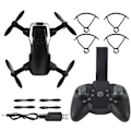 Miniatyrbillede 1 af 8: S15 Mini Foldbar Drone Lufttrykssæt Højde Børn RC Drone Quadcopter Legetøj 30W WIFI