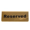 Miniatyrbillede 7 af 8: Bordsskilte i metal, robust rustfrit stål, dobbeltsidet, pladsbesparende bordsskilte i guld til fest, bryllup, hotel, reserveret