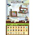 Miniatyrbillede 1 af 4: Minecraft Byggeklodser, Magnetiske Byggeklodser Legetøj - Bageri 128 Klodser, 4 Figurer