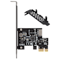 Pikkukuva 1 / 8: USB3.2 PCI E Riser-kort Keramiset kondensaattorit Kaksinkertainen suojaus Nopea siirtonopeus PCI E -tyyppi E Riser-kort PC:lle Musta