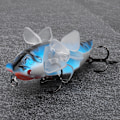 Miniatyrbilde 5 av 8: Hardt Fiskeagn Bionic Cicada Form fiskebete med roterende propell  Diskantkrok 7,5 cmY238-10