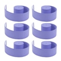 Miniatyrbilde 4 av 8: 6 stk tennisracket grepstape PU frostet antislipp svetteabsorberende Badmintonrackettape Sportsutstyr Lilla