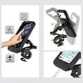 Miniatyrbilde 7 av 8: Motorsykkeltelefonholder Vanntett Følsom TPU-berøringsskjerm 360° Rotasjon Sykkelnavigasjonfeste