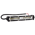 Miniatyrbillede 6 af 8: Sort LED Arbejdslys Kørelys 54W Enkelt Række Offroad Lygte Bar Universal til Motorcykel