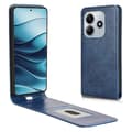 Kompatibelt med Xiaomi Redmi Note 14 5G-skal med kortplats, magnetiskt vertikalt fällbart läderfodral[LD] DarkBlue