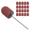 Miniatyrbilde 6 av 8: Nail Art Sliplock Neglebørst Polering Sliping Slipband Sett (13 x 19 mm) Brun