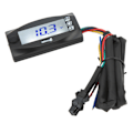 Miniatyrbillede 8 af 8: 4 i 1 Motorcykel Digitalt Termometer LCD Skærm Motor Vand Spænding Tid Måler Universal DC12V 22mm Tee Adapter