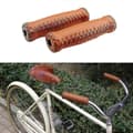 Miniatyrbillede 1 af 4: Retro læderhåndtag til cykling passer til foldbare vintagecykler style1