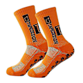 Miniatyrbillede 3 af 3: Åndbare Orange Anti-Slip Atletiske Fodboldsokker