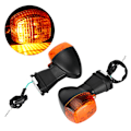 Pikkukuva 4 / 8: Moottoripyörän LED-vilkkuvalot sopivat KAWASAKI ZXR 250R/400R/750R:lle (Musta+Keltainen)