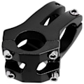 Miniatyrbillede 7 af 8: LUNJE 25,4x35MM Cykelstyr Kort Frempind Riser Aluminiumlegering Cykel Hul Frempind Sort