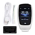 Miniatyrbillede 1 af 8: Universal TK900 LCD-berøringsskærm Smart Nøgle Nøglefri Adgang til Start Stop Motor-knap Modeller Sølv