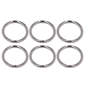 Miniatyrbilde 8 av 8: 20 stk Metallringer 4x32mm Jern Solid Holdbar Multifunksjonell Utsøkt Metall O-ringer Grå