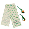 Miniatyrbillede 1 af 8: Patrick's Day Bordløber 190 cm Lang 33 cm Bred Grøn Kløverprint Bordløber til Dekoration Feriefest