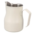 Miniatyrbilde 3 av 8: Melkeskummerkanne 304 rustfritt stål munnstykke kaffe latte kanne kopp for kontor Matt hvit 350 ml