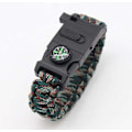 Miniatyrbillede 1 af 5: Overlevelses Paracord Armbåndssæt - LED Lys, Større Kompas, Fløjte - Camping, Vandreture, Fiskeri