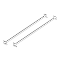 Miniatyrbillede 4 af 8: 2 stk 101 mm metal hundben drivaksler til FS 53633 / 51805 / 51806 1/10 skala RC bil (sølv)
