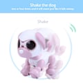 Miniatyrbillede 8 af 8: Robot Hund Kæledyrslegetøj Smart Kids Interaktiv Gående Lyd Hvalp LED Optagelse Uddannelsesmæssig Gave (Rosa)