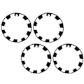 Miniatyrbillede 5 af 8: 40 stk Hjul Fælgskydd Automotive Hub Protection Ring Cover Guard Udskiftning til Tesla Model Y 2021 til 2023