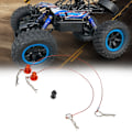Miniatyrbilde 5 av 8: Anti-tapte karosserikabelklemmer med skruvhåler for Traxxas 1/10 RC-bil (rød)