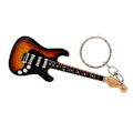 Miniatyrbillede 7 af 8: Guitar nøglering Bærbar Sød Mini Guitar Vedhæng Nøglering Ring Fødselsdagsgave til musikelsker Student 02