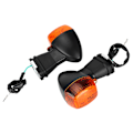 Miniatyrbillede 2 af 8: Motorcykel LED Blinklys Indikatorlys Passer til KAWASAKI ZXR 250R/400R/750R (Sort+Gul)