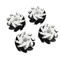 Pikkukuva 3 / 8: 4 kpl 60 mm omnipyöriä, alumiiniseos, omnipyöräsetti, 2 vasenta, 2 oikeaa, 14159