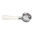 Pikkukuva 2 / 8: 58 mm 3-korvainen Bottomless Portafilter Kahvi Bottomless Portafilter Barsetto Kahvikoneelle C2 Muovi Valkoinen