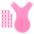 Miniatyrbillede 3 af 8: 20 stk Øjenvippeliftbørste Y-form Øjenvippetransplantationskam Curler Anti-Slip Lash Perming Tool (Rosa)