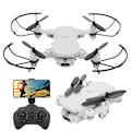Miniatyrbilde 2 av 8: Mini Folding Drone HD-kamera Profesjonell WIFI RC Drone Quadcopter Hvit 480P